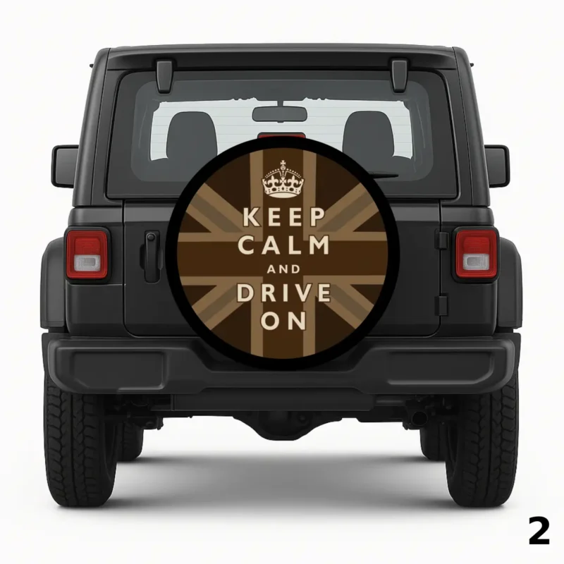 Keep Calm Offroad Drive On Spare Tire Cover