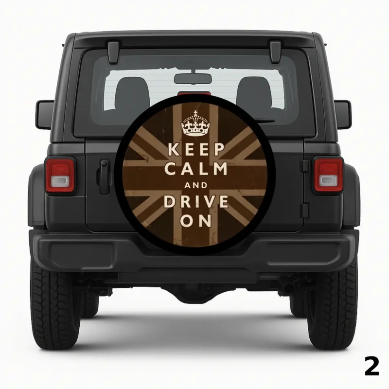 Keep Calm Offroad Drive On Spare Tire Cover