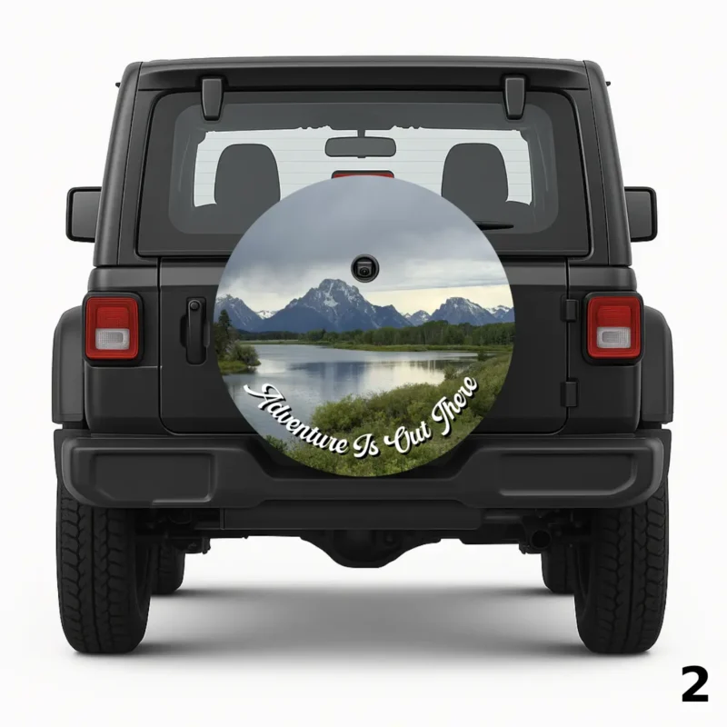 Grand Teton Mountains Spare Tire Cover