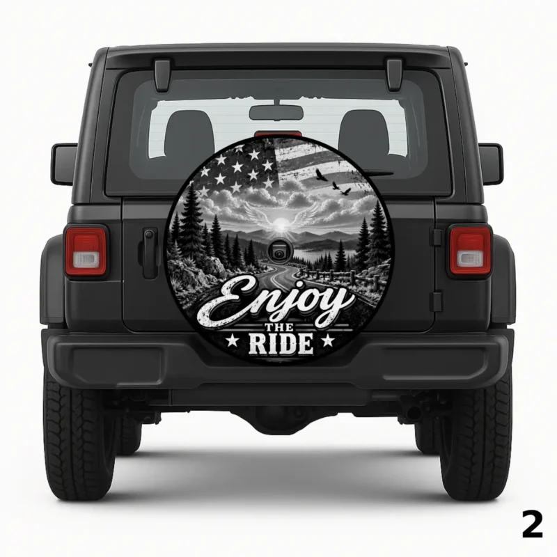 Enjoying The Ride Spare Tire Cover