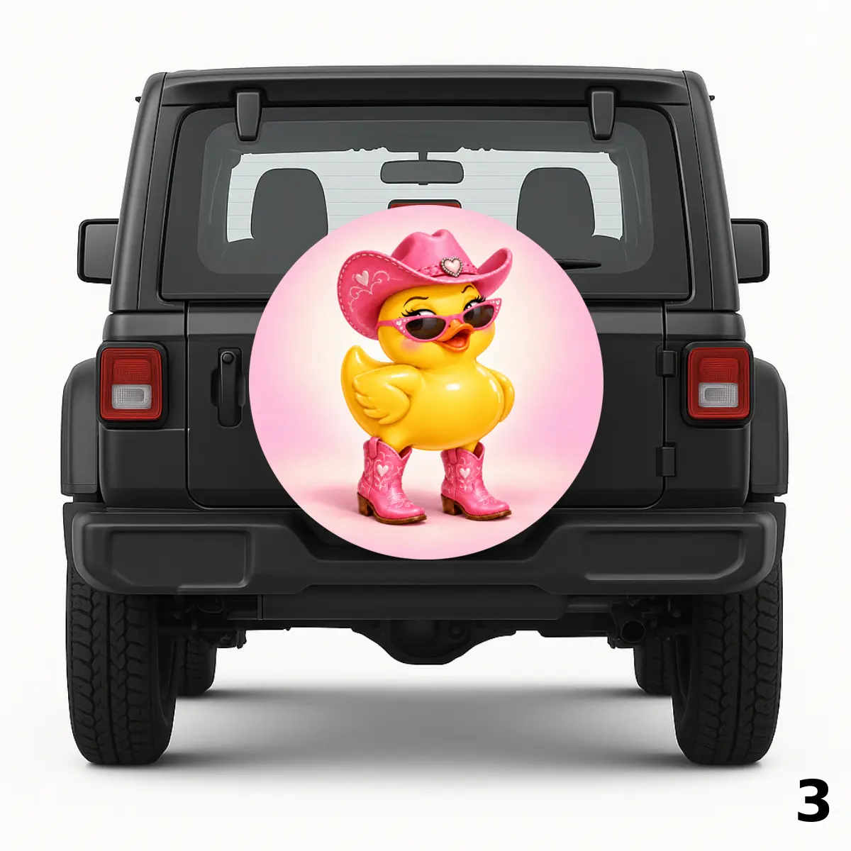 Girly Rubber Duck Spare Tire Cover