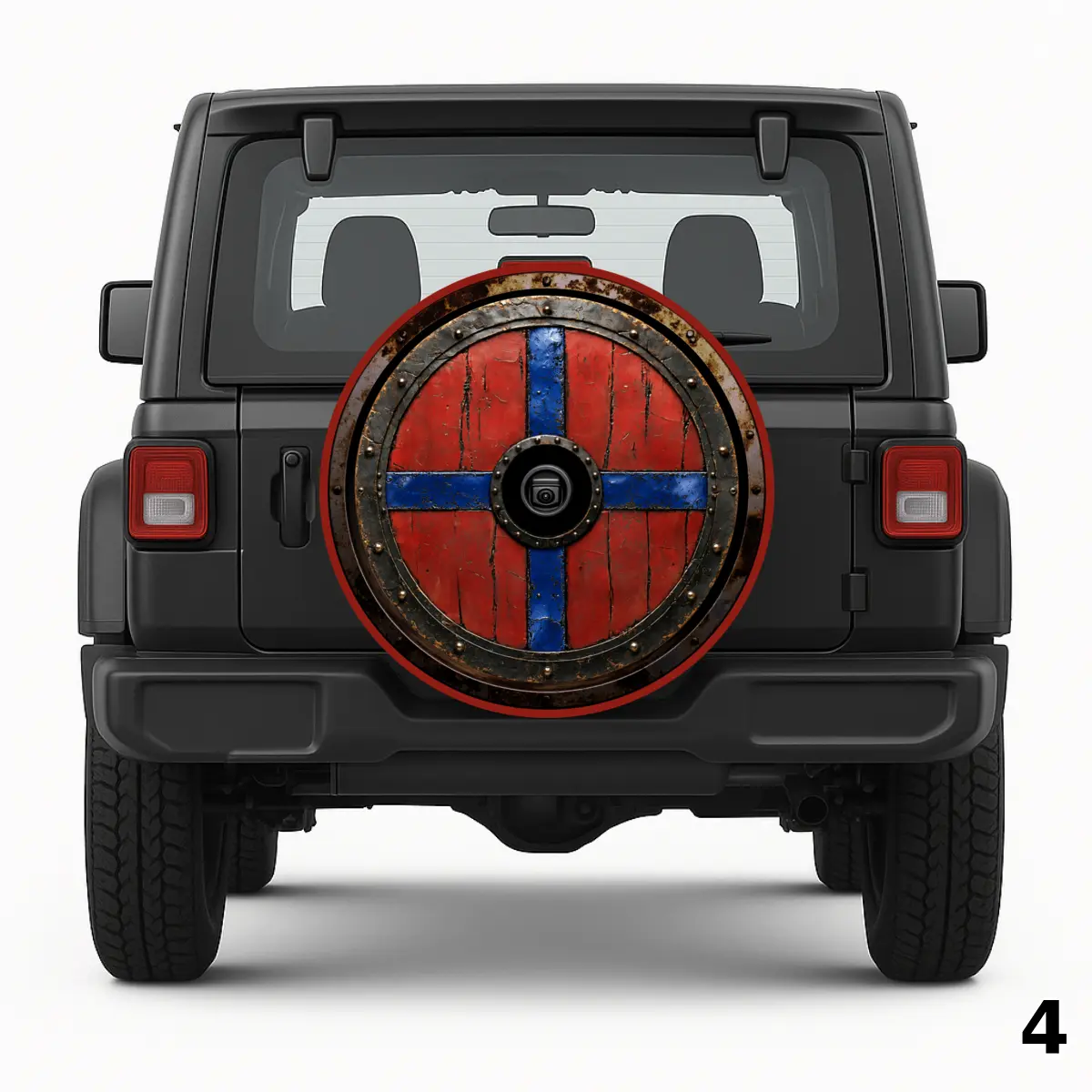 Viking Shield Blue Spare Tire Cover