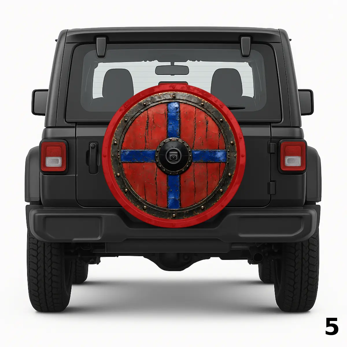 Viking Shield Blue Spare Tire Cover