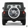 White Dragon Spare Tire Cover