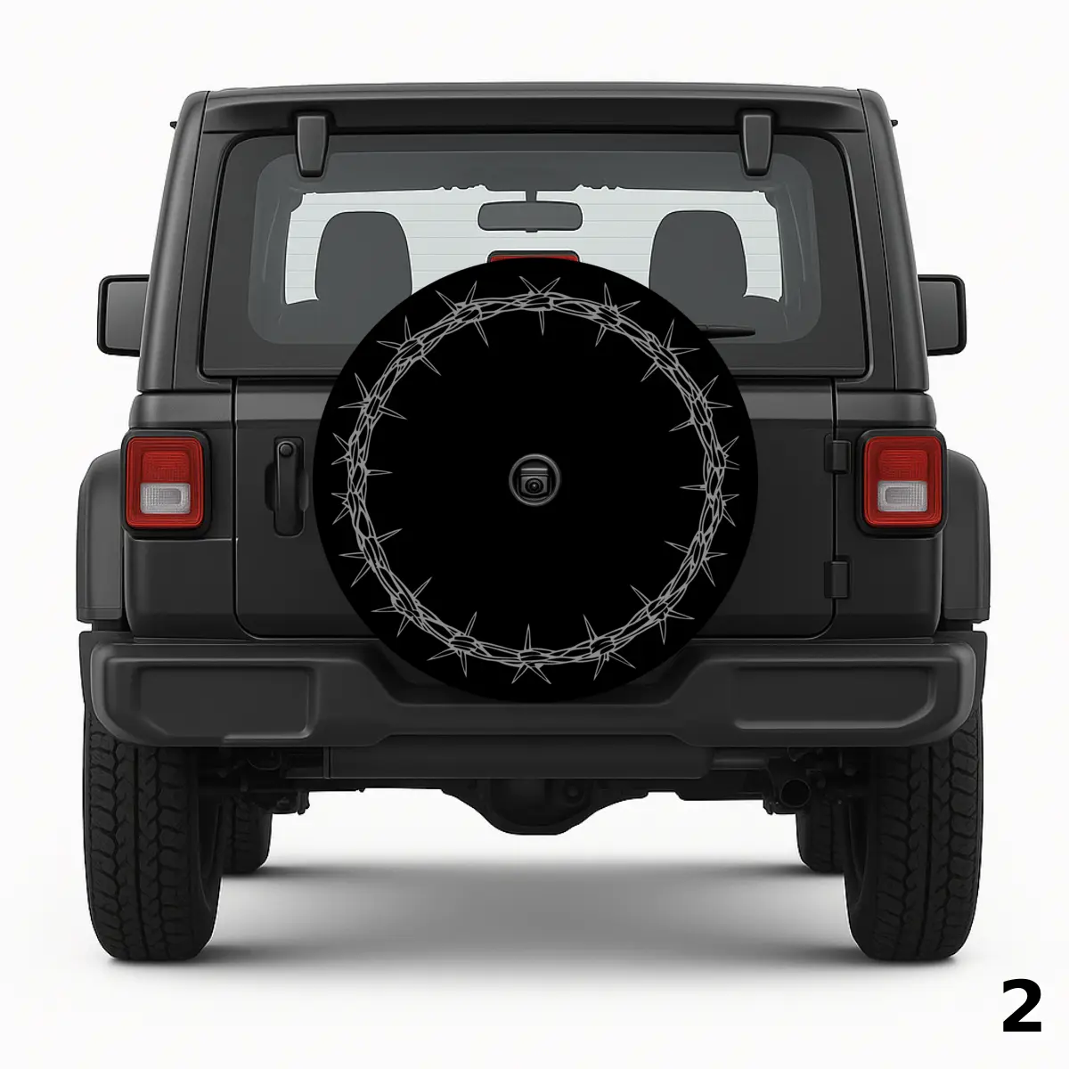 =Barbwire Helo Spare Tire Cover