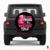 =Cancer Picked the Wrong Girl Spare Tire Cover