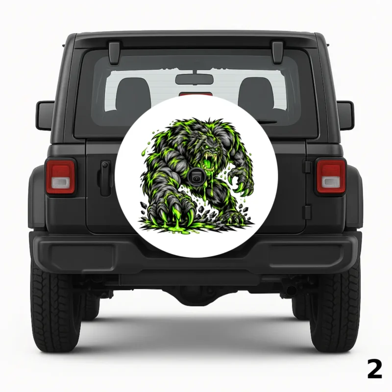 =Green Beast Spare Tire Cover