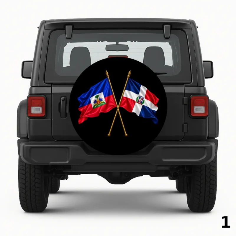 =Haiti And Dominican Republic Spare Tire Cover