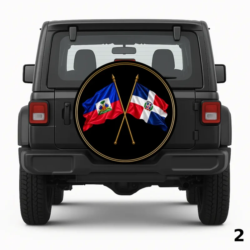 =Haiti And Dominican Republic Spare Tire Cover