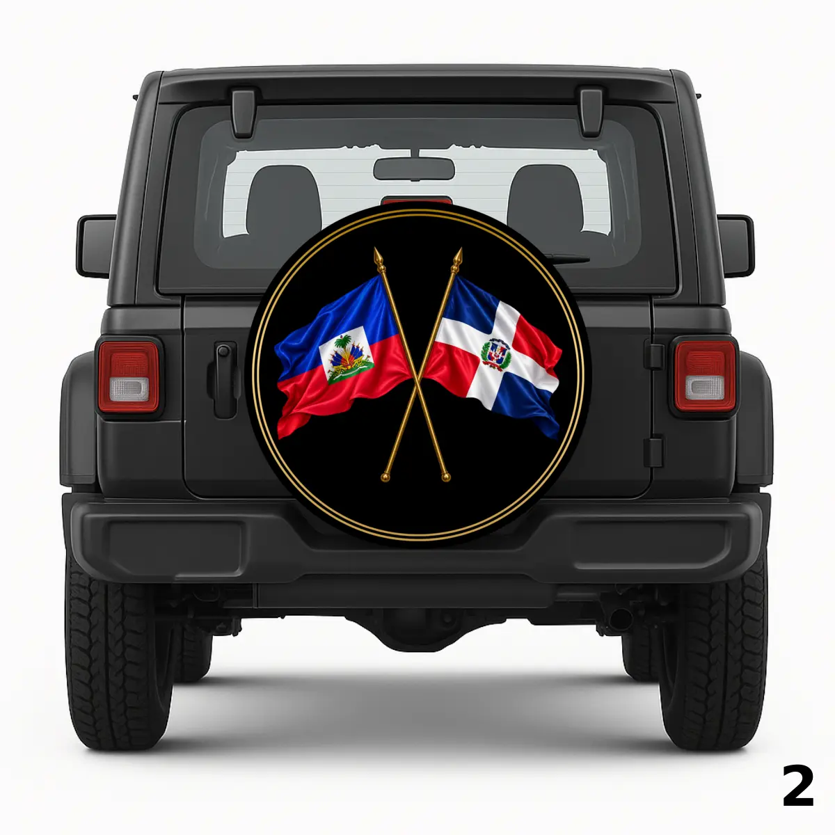 =Haiti And Dominican Republic Spare Tire Cover