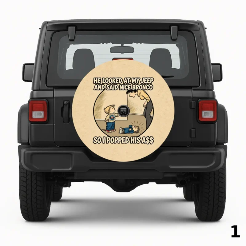 =Jeep Not Bronco Spare Tire Cover