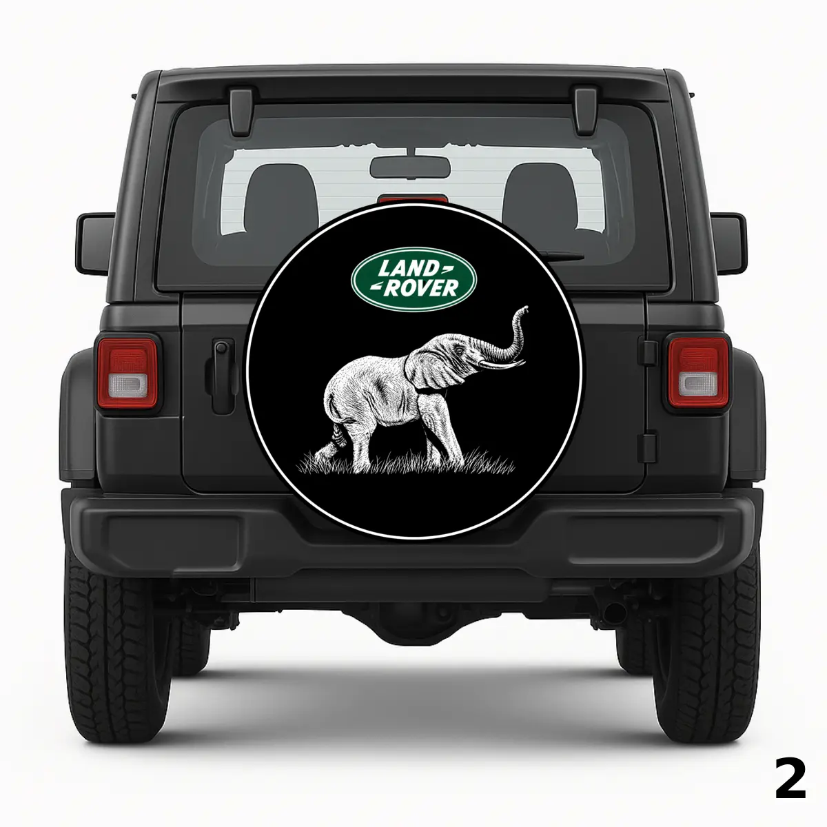 =Land Rover Elephant Spare Tire Cover