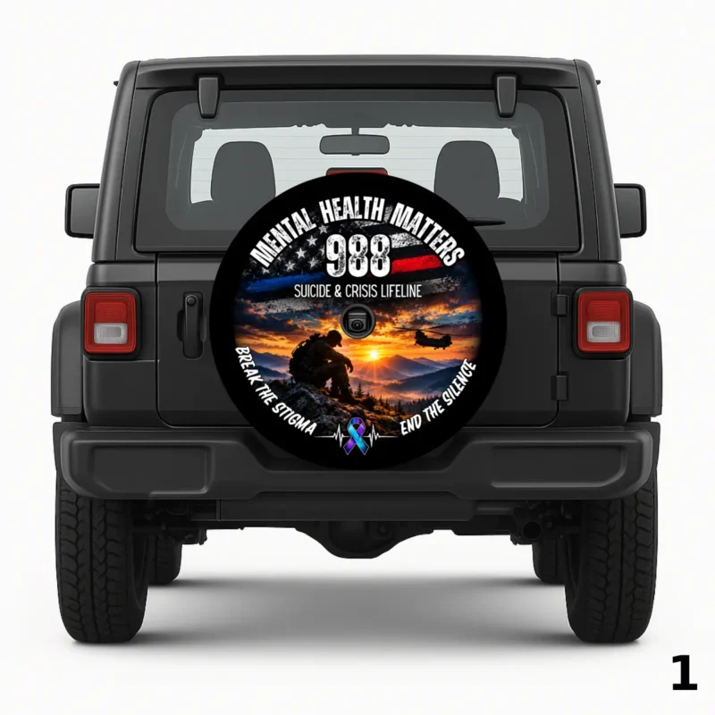=Mental Health Awareness Spare Tire Cover
