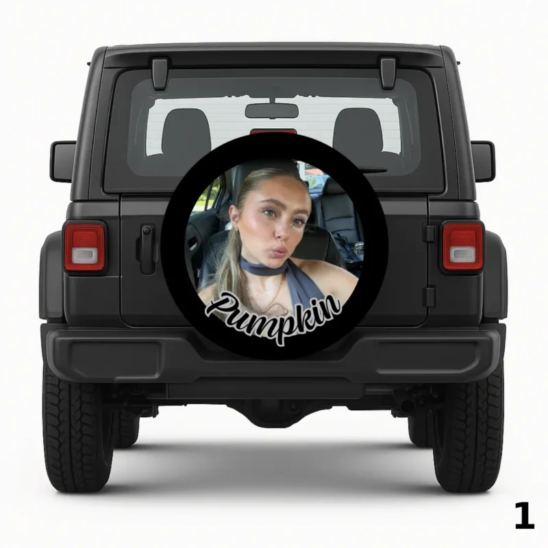 =Pumpkin Portrait Spare Tire Cover