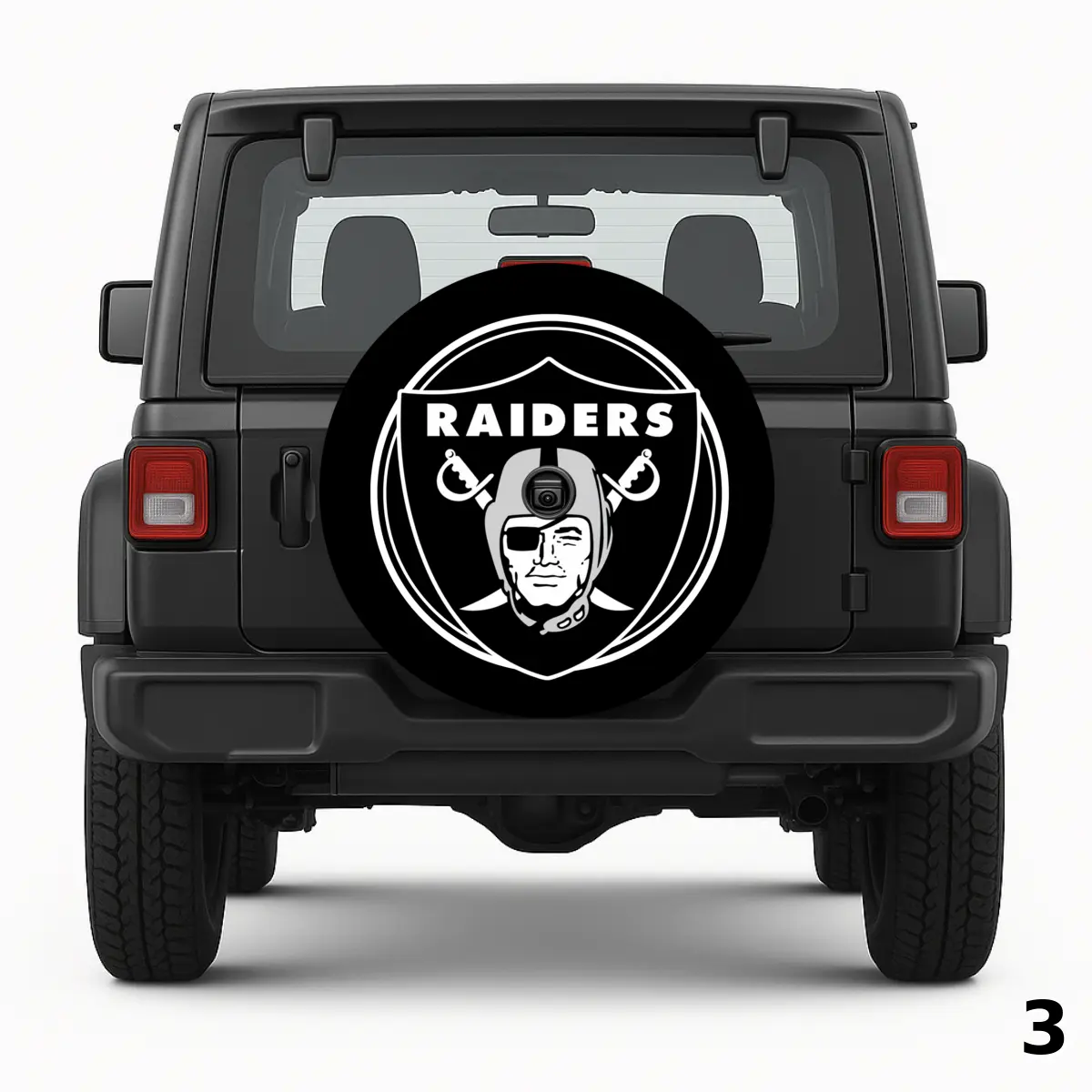 =The Raiders Logo Spare Tire Cover