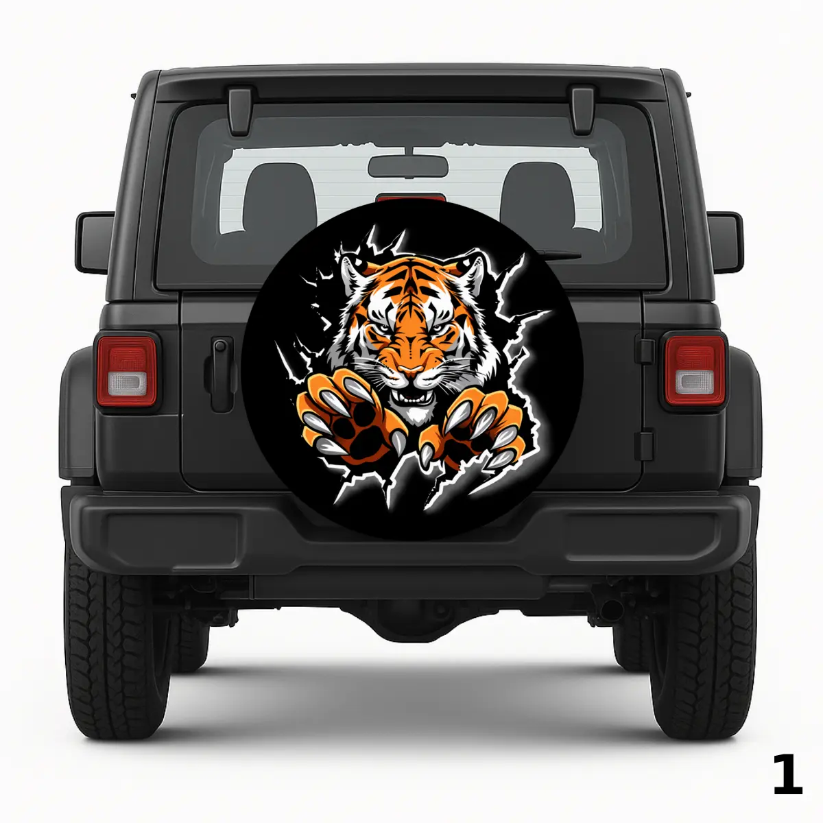 =Tiger Scratching Spare Tire Cover