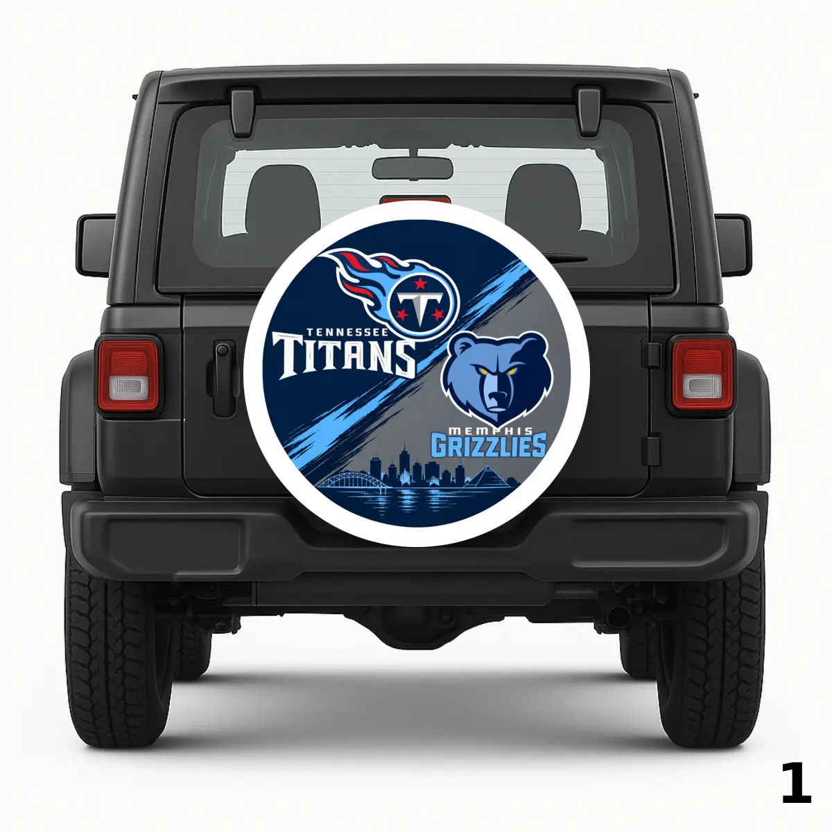 =Titans Grizzlies Spare Tire Cover
