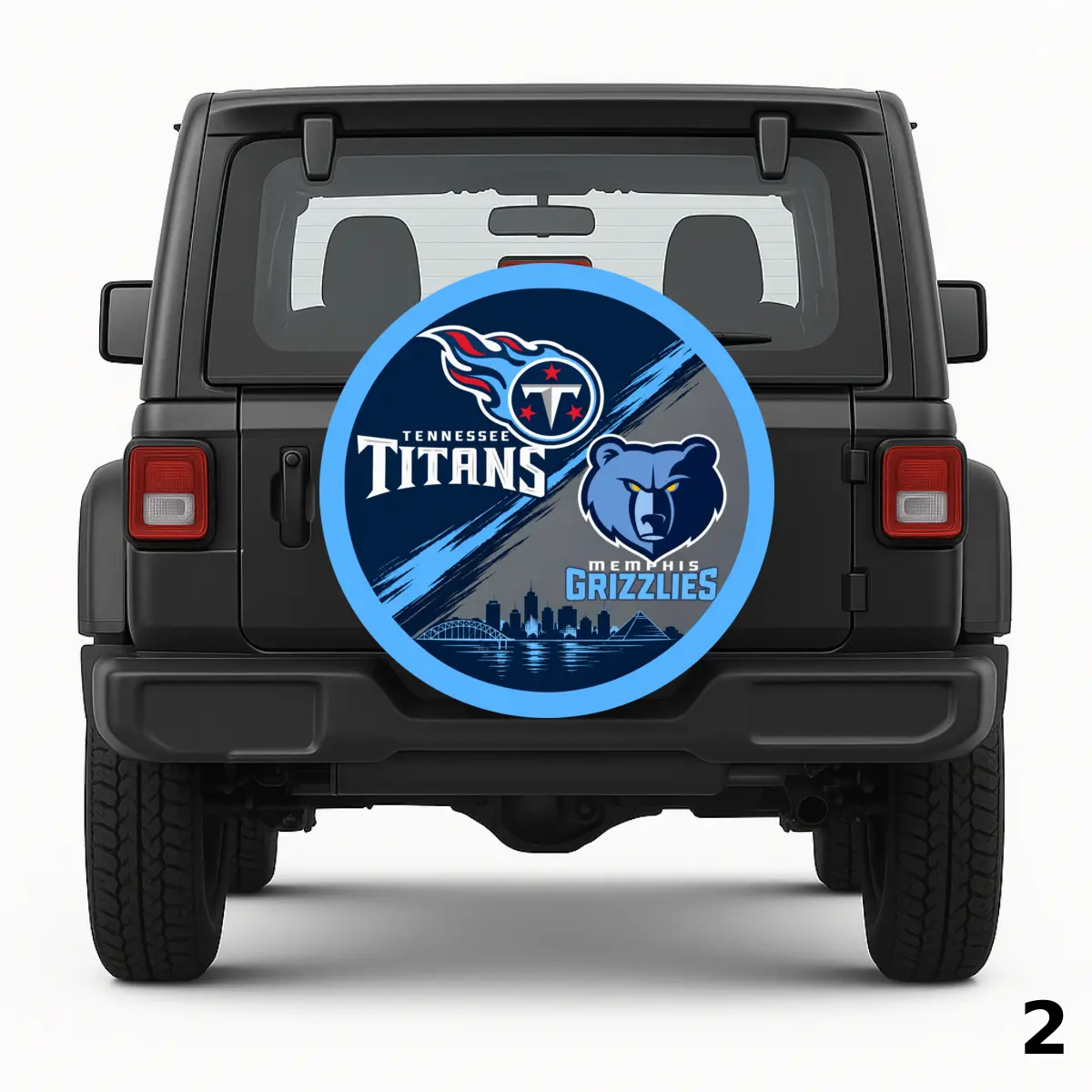 =Titans Grizzlies Spare Tire Cover