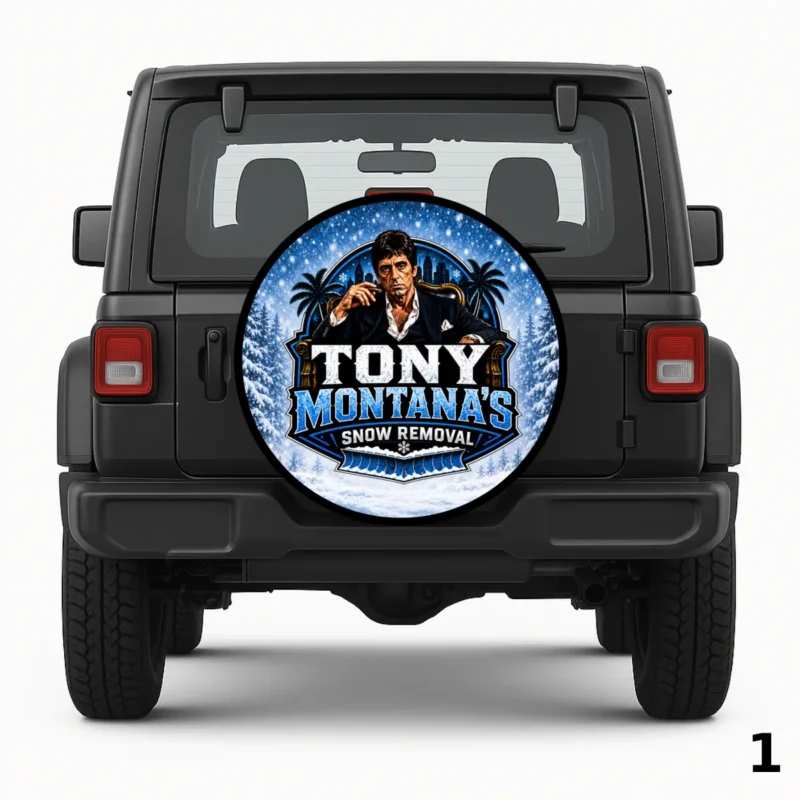 =Tony Montana Spare Tire Cover