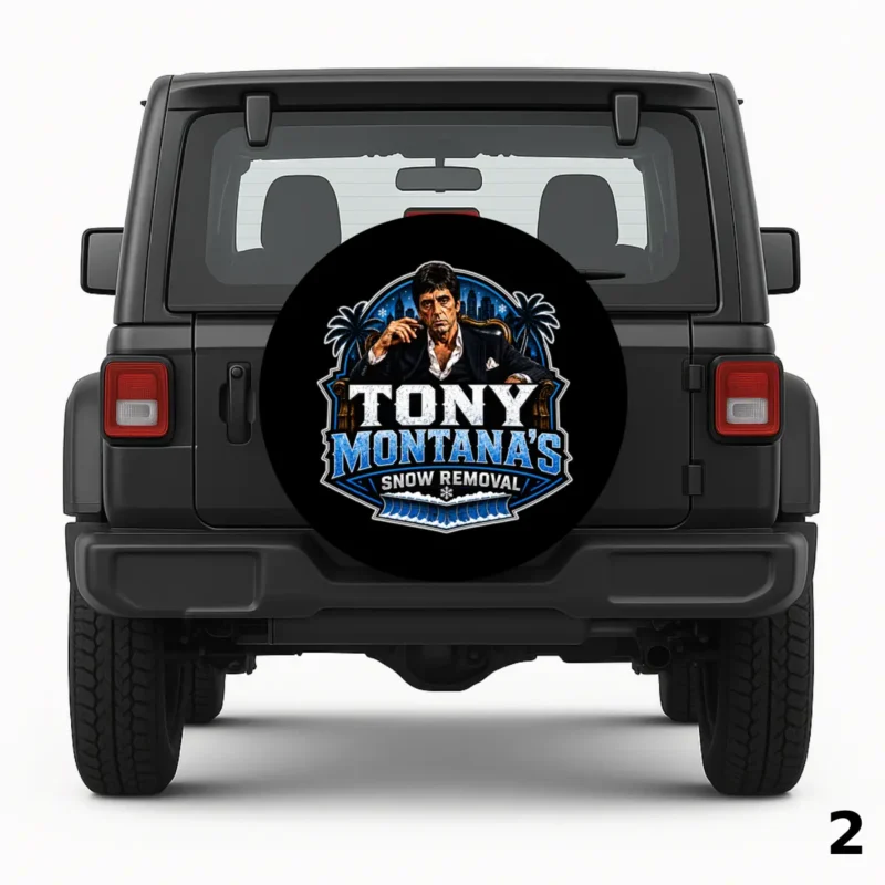 =Tony Montana Spare Tire Cover