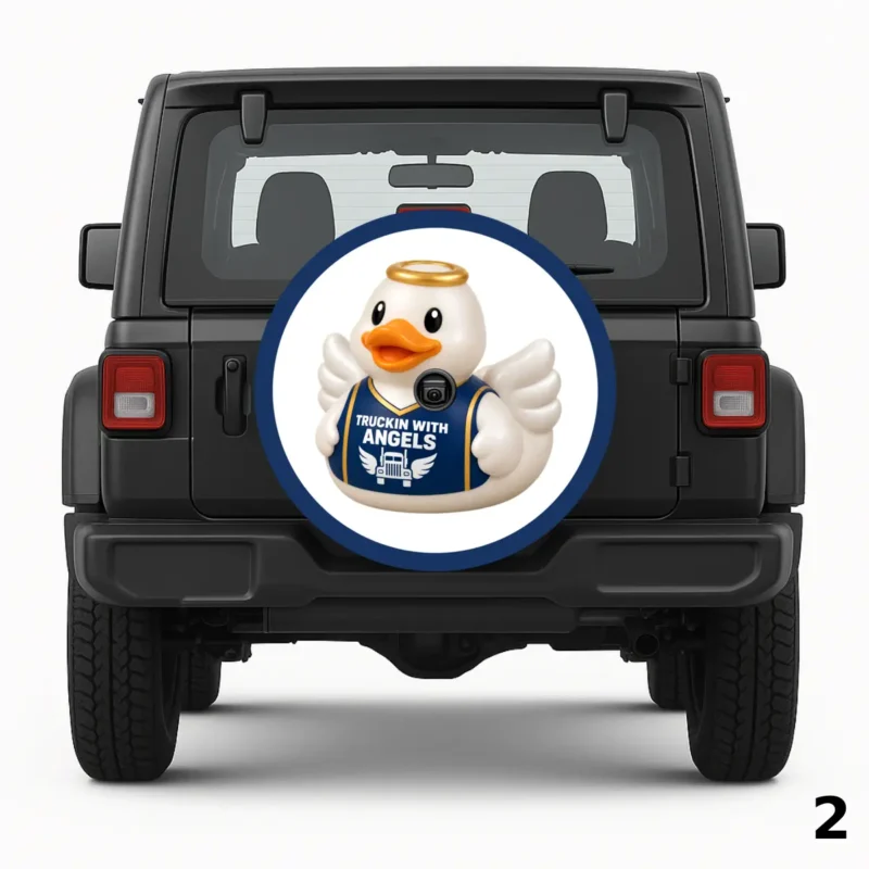 =Trucking With Angels Spare Tire Cover