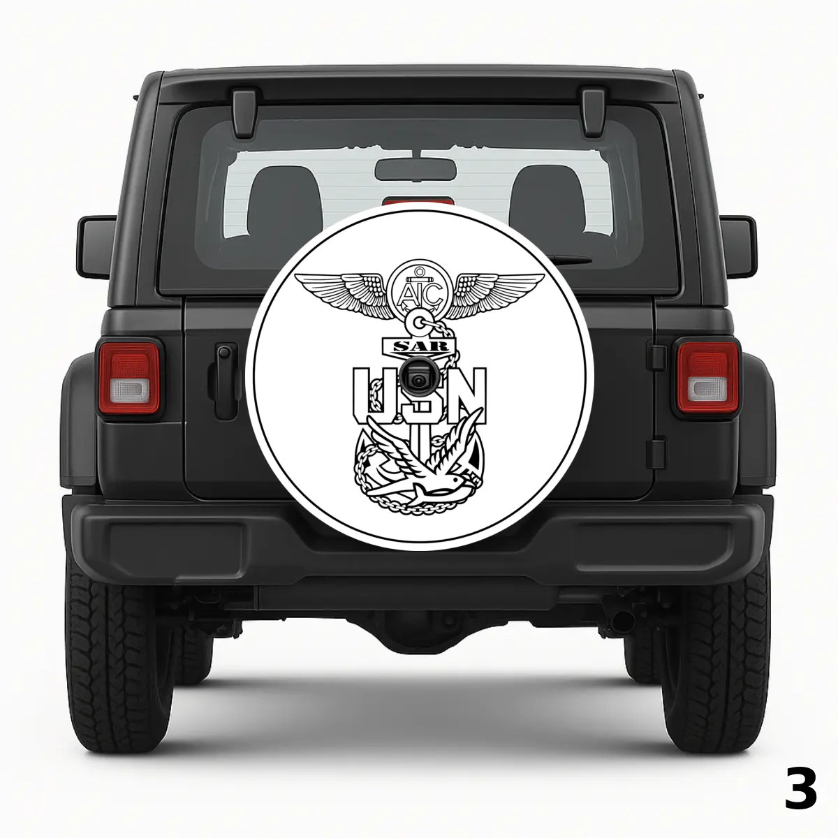 =US Navy Aviation Rescue Swimmer Logo Spare Tire Cover
