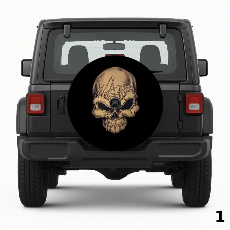 =War Skull Spare Tire Cover