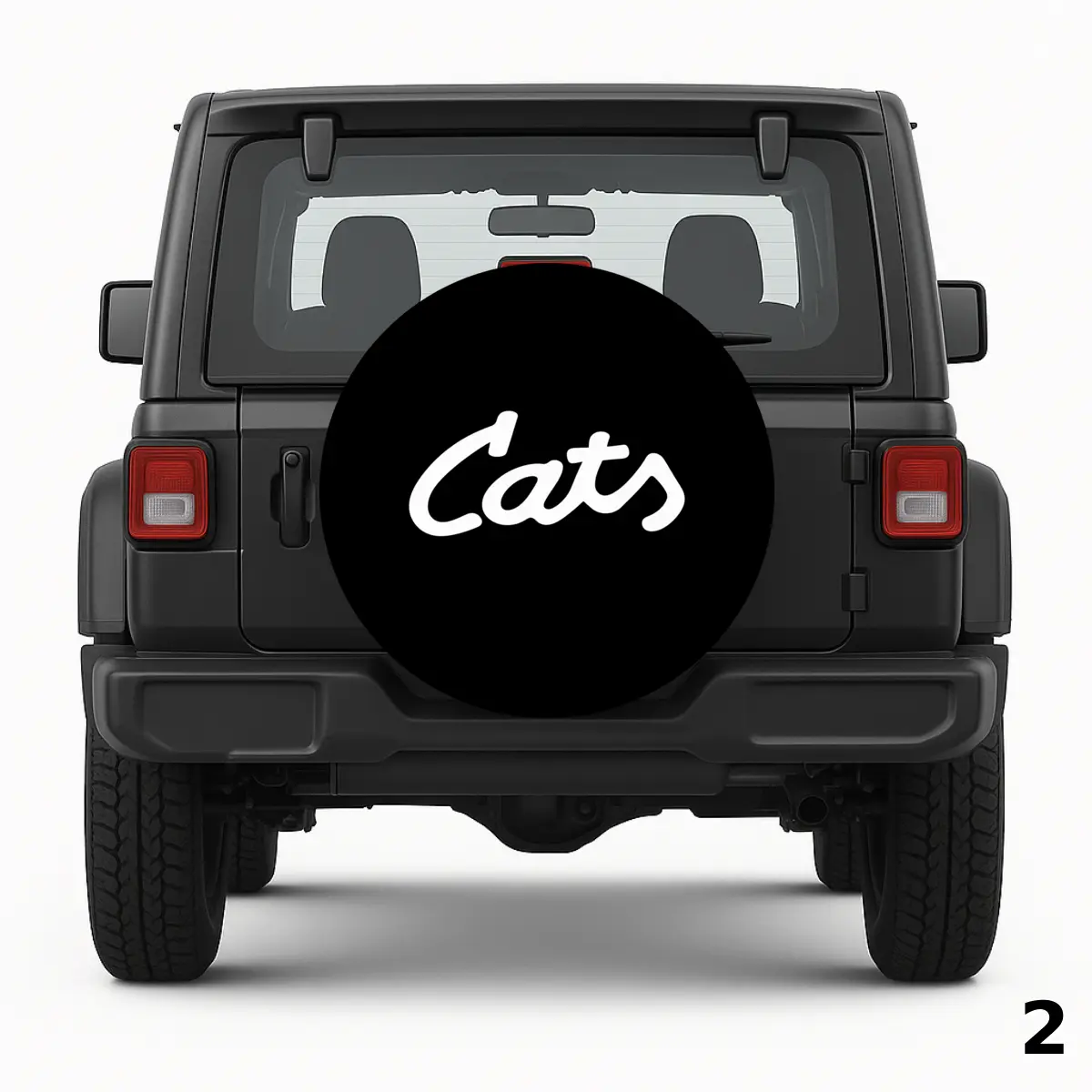 =White Cats Spare Tire Cover