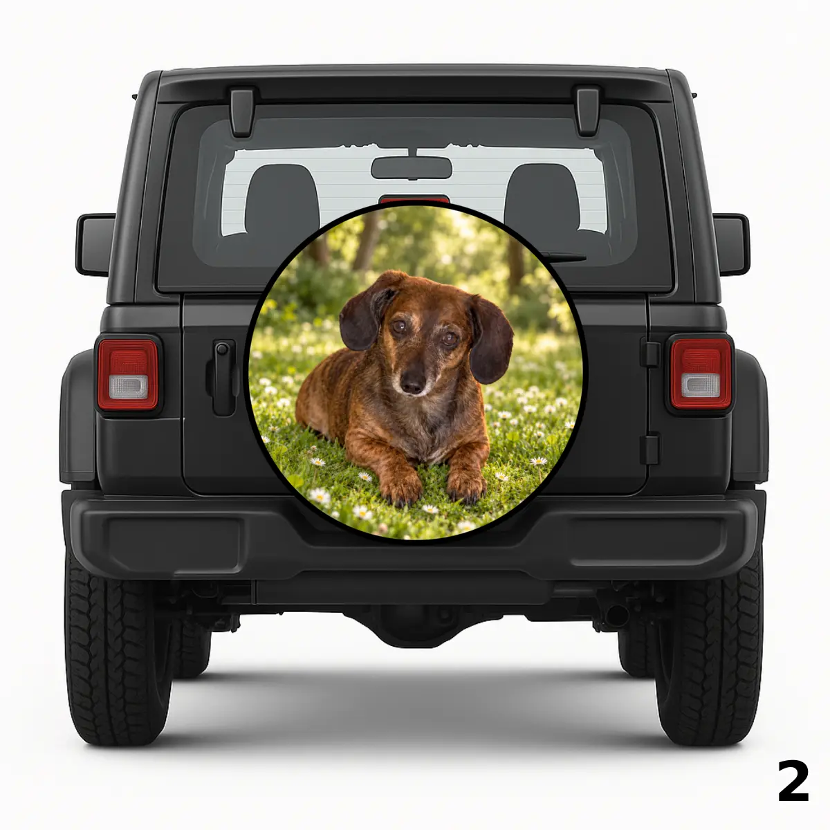 =Wiener Dog Design Spare Tire Cover