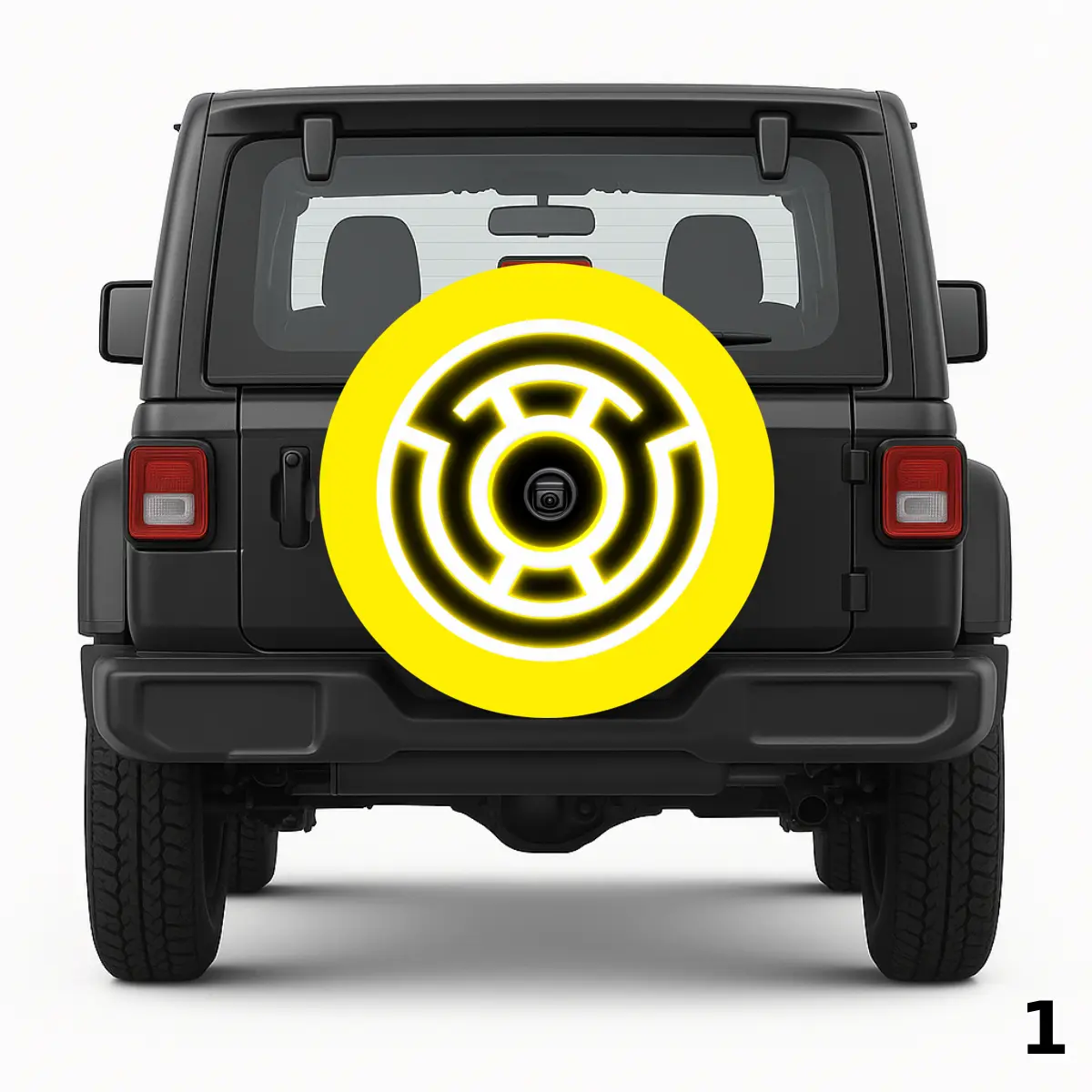 =Yellow Lantern Symbol from DC Comics Spare Tire Cover
