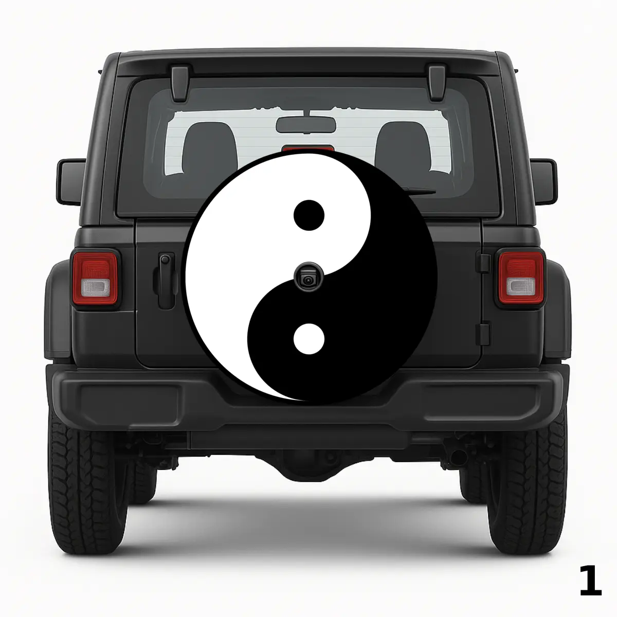 =Yin Yang Spare Tire Cover