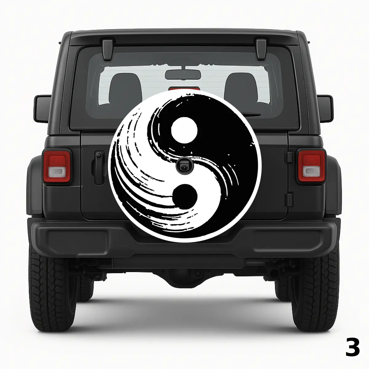 =Yin Yang Spare Tire Cover