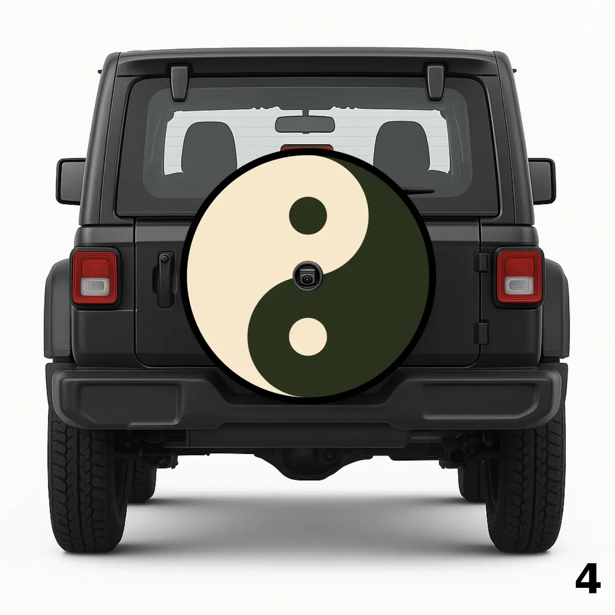 =Yin Yang Spare Tire Cover