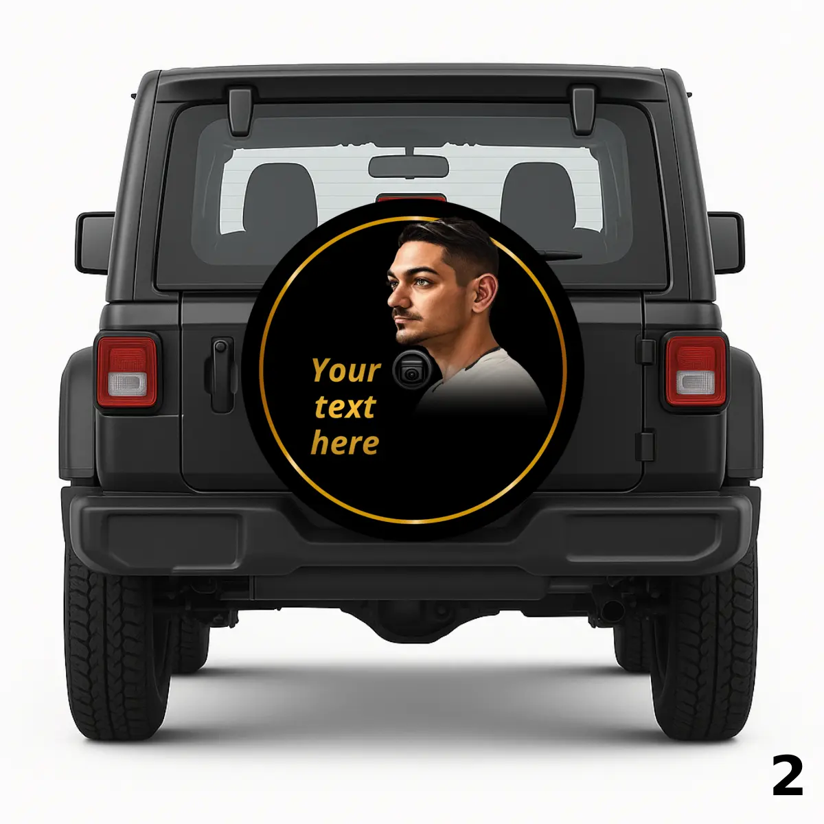 =Young Man Portrait Spare Tire Cover