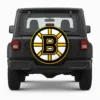 Boston Bruins Spare Tire Cover - front view on vehicle