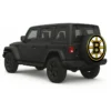 Boston Bruins Spare Tire Cover - side view on vehicle