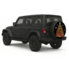 Christmas Spare Tire Cover - side view on vehicle