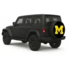Michigan Wolverines Spare Tire Cover - side view on vehicle