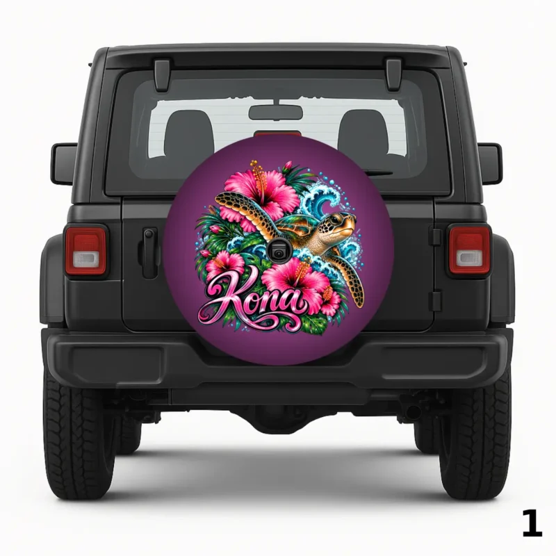 Kona Pink Spare Tire Cover