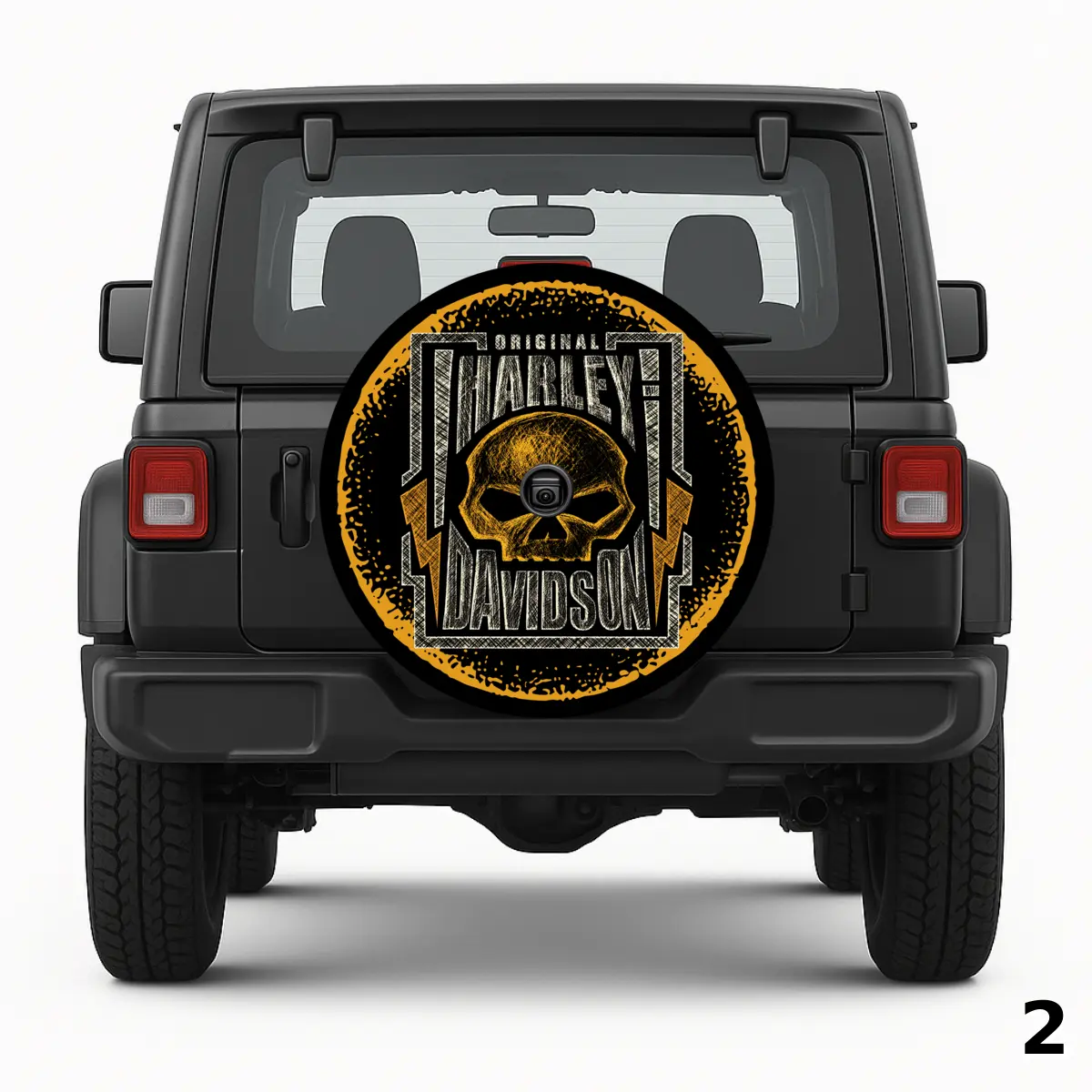 Woody Skull Spare Tire Cover