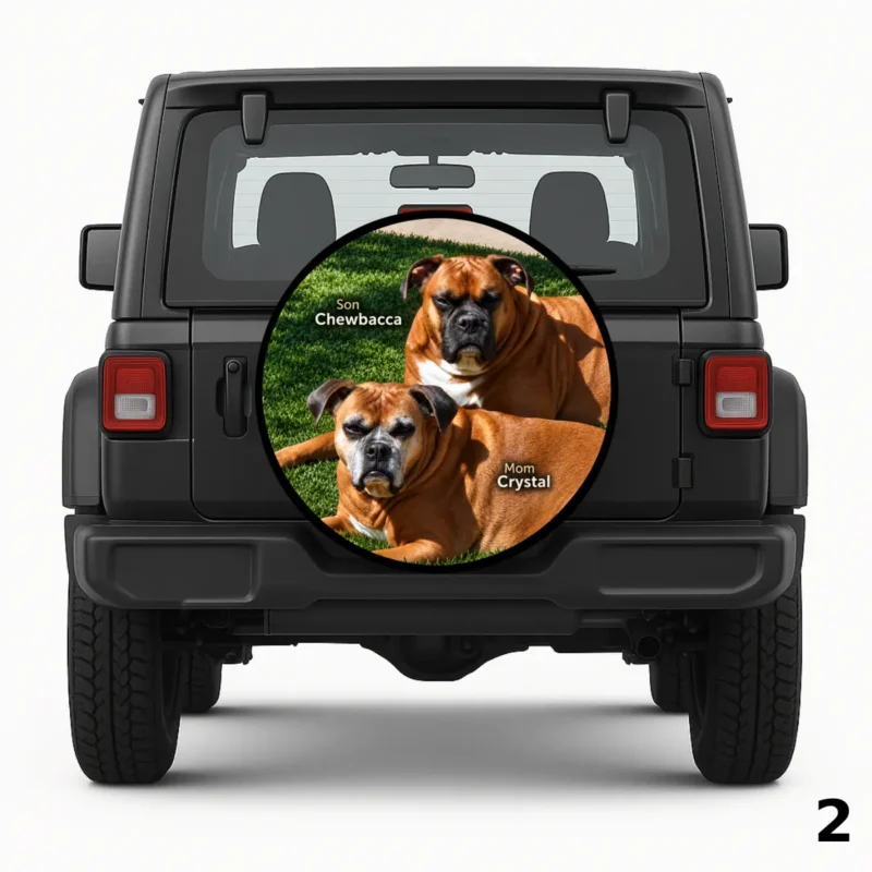 Two Boxers Spare Tire Cover