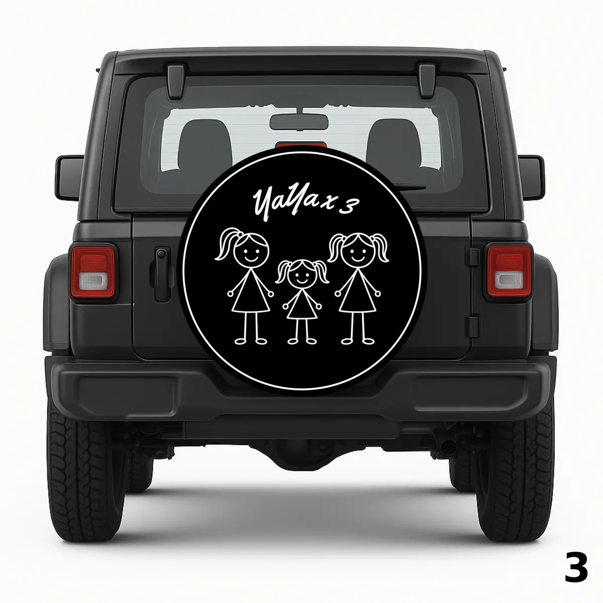 Three Little Girls Spare Tire Cover