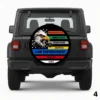 Thin Line Flag Spare Tire Cover