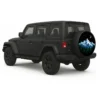 Mountain Spare Tire Cover - side view on vehicle