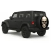 Skull Spare Tire Cover - side view on vehicle