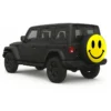 Smiley Face Spare Tire Cover Spare Tire Cover - side view on vehicle