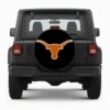 Texas Longhorns Spare Tire Cover - front view on vehicle